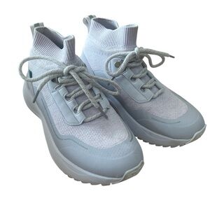 Vessi Women's Light Gray High-Top Sneakers